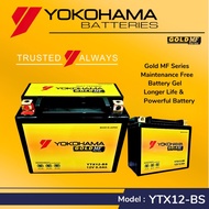 YOKOHAMA YTX12-BS YTX12 GOLD MF SERIES BATTERY XJ600N XT600 CM200T ZXR1200 GSX-R1000 ER6 ZX750 BLADE