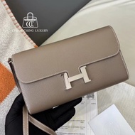 🌈Hermes🧡Constance to go🧡大象灰銀扣🌟全套有單🌈99.8新🌟Evercolor皮🌟Stamp W🌟已Hold🌟