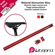 Seli Litepro A61 Folding Bike Seatpost 33.9 x 600 Alloy