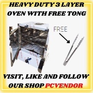 STAINLESS PIZZA OVEN 3 LAYER FREE STAINLESS TONG  WITH GAUGE FOR BUSINESS/PERSONAL USE