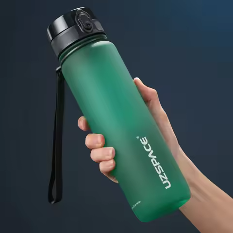 Hot Sale 500/1000ML Sports Water Bottle Shaker Outdoor Travel Portable Leakproof Drinkware Tritan Pl