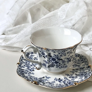 【A Rear Waves】 1set Vintage European Style Teacup And Saucer Ceramic Coffee Cup And Plate Drinking C