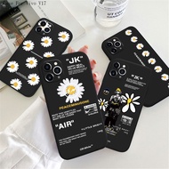 Vivo V17 V19 V21 V21E 5G Liquid Silicone For Original Phone Case Soft Casing INS Flower protective Full Cover Shockproof Back Cases