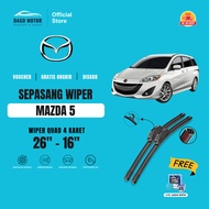 Mazda 5 Quad Car Windshield Wiper Free 5 Soap Pills