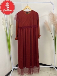 Dress Wanita Kondangan Maxi Dres Gamis Raya By RGB Dress Tile Collection Fashion Terbaru - XELLEA