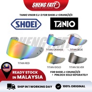 TANIO VISOR CJ-2 FOR SHOEI J-CRUISE J-CRUISE 2 J-CRUISE 3 100% ORIGINAL VISOR SHOEI DARK SMOKE MELLO