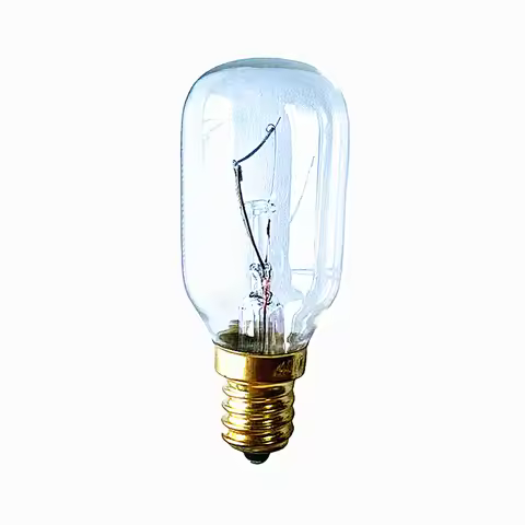 6Pack Dim T25 Bulbs 25W/40W E12/E14 120V/230V Night Light Appliance Replacement up to 300℃ For Oven,
