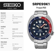 [ OFFICIAL SEIKO WARRANTY ] SEIKO PROSPEX SRPE99K1 SPECIAL EDITION TURTLE PADI AUTOMATIC WATCH