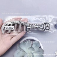 Preferred Long Handle Vintage Scraping Tool s999Snowflake Silver Pure Silver Comb Hair Comb Gift BZ9