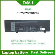 ☸Battery แบตเตอรี่ เดล F62G0 DELL Inspiron 13 5370 7370 7373 7380 7386 Vostro 5370 P83G P87G(11.4V 3