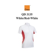 SUNBEAR.com.my Oren Sport QD3135 White/Red Quick Dry Polo Dri Fit Cotton Microfiber Unisex Collared