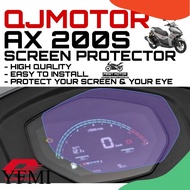 SCREEN PROTECTOR QJMOTOR AX200S AX 200S AX 200 S PROTECTOR METER DASH BOARD TINTED ACCESSORIES ACCES