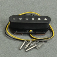 FLEOR Vintage Alnico 5 Electric Guitar Bridge Pickup Single Coil Black for TL Guitar Parts