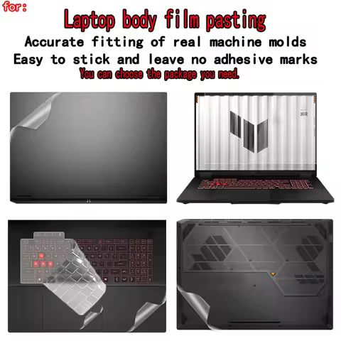 2026 for ASUS TUF Gaming F16/A16/A18/A14 Laptop Body Film FA608/FX608 Shell Film /FA808 Scratch-resi