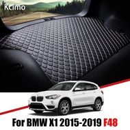 Leather Car Trunk Mat For BMW X1 F48 2015-2019 Trunk Boot Mat X1 Liner Pad BMW sDrive20i Carpet Tail