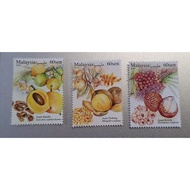 Setem 60sen Stamp 60cents 2019 Sour Fruits Buah-buahan Asam - 3v/lot MNH Mint Baru