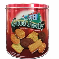 Good Family Biscuit Assorted 400gr Kemasan Tin / Kaleng  Murah Surabaya Cookies Snack Biskuit