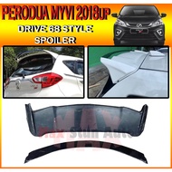 PERODUA MYVI 2018-2021 NEW MYVI DRIVE68 STYLE REAR ROOF SPOILER (D68,68) SPOILER FOR MYVI GEN3 FIBER