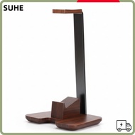 SUHE Headphone Stand, Wooden Universal Headset Stand,  Detachable Creative Headphone Holder for Desk