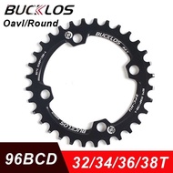✓ BUCKLOS 96Bcd Bicycle - Chainring 32T 34T 36T 38T MTB Bike Chainwheel Narrow Wide Chain Ring Para