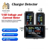【SG】DC 4.5-36V Multi-function Digital Display Voltage Current Capacity Tester USB Type-C Cable Charg