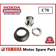 HONDA C70 STEERING STEM NUT SET 0 C-70 C70 KAKI TIGA TFORK T-FORK T FORK FRONT FORK DEPAN NUT SET ST