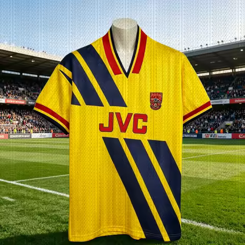 2026 Hot Retro 92-94 Season England Arsenal Football Jerseys Men's Quick-Drying Breathable Fans Fami