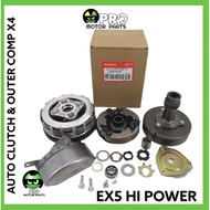 HONDA EX5 HI POWER GN5 AUTO CLUTCH HOUSING & CLUTCH OUTER COMP SET X4
