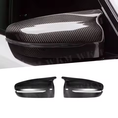 For BMW M5 F90 M8 F91 F92 F93 2018-2023 LHD Dry Carbon Fiber Car Mirror Cover Rearview Side Door Cap