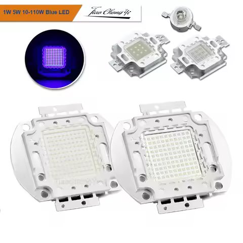 High Power LED Light Royal Blue 445nm Blue 460nm 1W 3W 5W 10W 20W 50W 100W LED Chip Lamp Bulb Light 