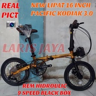 Sepeda lipat pacific kodiak 3.0 ukuran 16 + LIPAT PACIFIC KODIAK 3 16