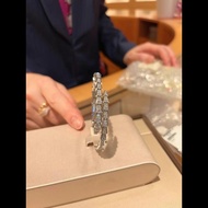 Bv Serpenti Viper Series Platinum Full Diamond Snake Bracelet