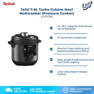 Tefal 7.6L Turbo Cuisine Maxi Multicooker (Pressure Cooker) CY7778 | 10 Automatic Programs | Serves 