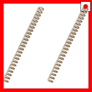 LIHIT LAB Customized Open Ring Notebook, A5, Beige, N2902-16 [Set of 2]