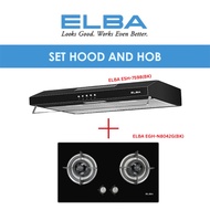 [GAS COMBO] ELBA Slim Hood ESH-M7598(BK) & ELBA Hob Gas Stove EGS-K7162IR / EGS-F7132 / EGH-N8042G /