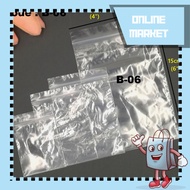 🔥READY STOCK🔥 B-06 60g+-50pcs 4"(OPEN) X 6" (T) PE Plain Zipper Plastic Bag W10*L15cm