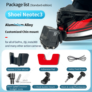 สำหรับ Shoei Neotec 3หมวกกันน็อคปรับแต่งได้อลูมิเนียมอัลลอยด์คางขายึดกล้องโกโปรฮีโร่13 12 Insta360 X