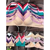 WANGPAY BRA Q6 WIRELESS BRA/ THIN FOAM NO WIRE SIZE 32-38 INCLUDES 3 HOOKS WOMEN'S UNDERWEAR