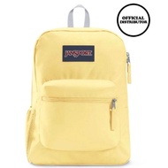 (100% ORIGINAL) Jansport Cross Town Backpack Pale Banana Yellow Bag