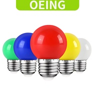 OEING G45 1W Colorful LED Bulb Colored Bulbs Christmas Lights Light Bulb E27 G45 LED Bar Light