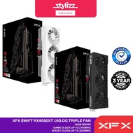 XFX Swift AMD Radeon RX 9060 XT OC Triple Fan Gaming Edition 16GB GDDR6 Graphic Video Card GPU VGA