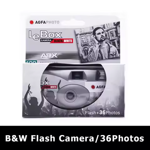 2026 AGFA Disposable Film Camera Black and White ISO 400 Film 27EXP 36EXP PHOTOFool FilmWedding Edit