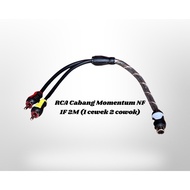 Momentum NF Branch RCA Cable 1 girl 2 male RCA 1 Female 2 male