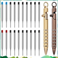 Hexagonal Solid Brass Bolt Action Pen Set- 2-Pack Pocket Pen Includes 20 Ballpoint Refills B