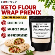 Skinnyums Keto Tortilla Wrap Low Carb Wrap Keto Premix Flour Tepung Keto Baking Flour Tepung Atkins 