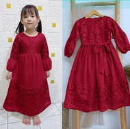 DRESS GAMIS BELINDA ANAK PEREMPUAN 1 - 14 TAHUN // BEBAS PILIH WARNA // TERLARIS DAN TERMURAH
