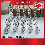 READY STOCK | Original 925 Silver SM Bangle For Men | Gelang Tangan Lelaki Bangle Perak 925