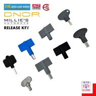 ( RANDOM COLOR ) AUTOGATE RELEASE KEY E8 E1000 E1200 E1400 E3000 GFORCE DNOR OAE 888 333A allen key