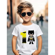 2026Funny Batman Super Hero Kids Tshirts for Baby Birthday Party T-Shirt Tees Boys T Shirt with Clot