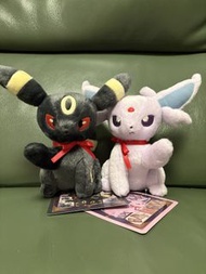 日本 Pokemon Center Eevee Collection 伊貝系列 太陽伊貝 月亮伊貝 太陽伊布 月亮伊布 Espeon Umbreon 寵物小精靈 精靈寶可夢 公仔